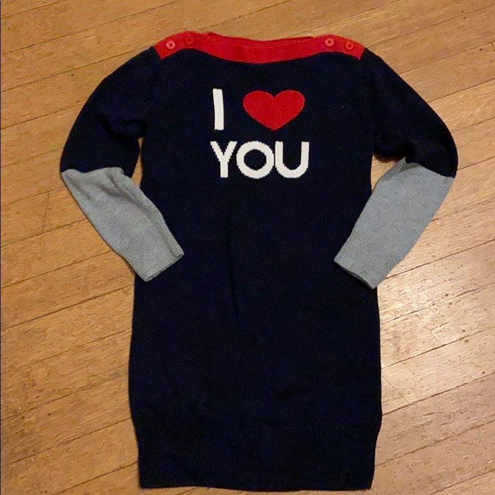 Gap girls boatneck sweater dress size 4/5